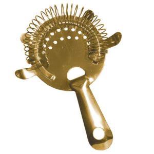 Cocktail Strainer, 4-Prong, Gold PVD <small>1014-2</small>