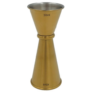 Japan Style Jigger, Gold PVD 1 x 1-1/2 oz. <small>818-12</small>